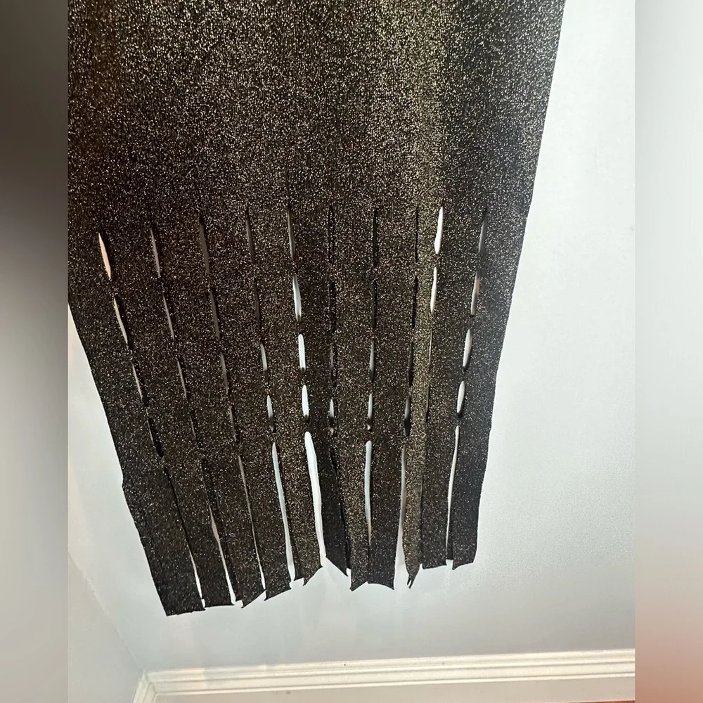Rails Kaia Metallic Fringe Detail Knit Midi Dress - Picture 8 of 11